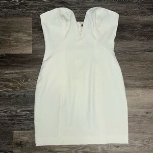 Jay Godfrey White Strapless Dress - Size 4